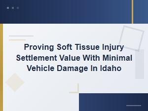 Soft Tissue Settlement Value with Minimal Damage in Idaho